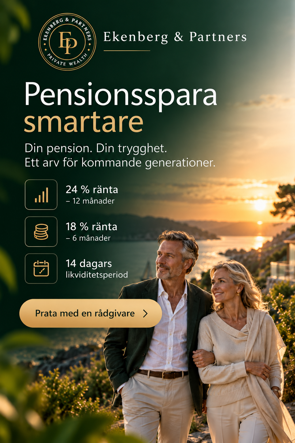 Annons från Ekenberg & Partners: Pensionsspara smartare